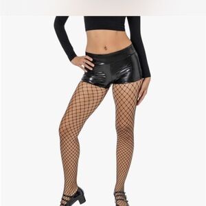 Black Vinyl Shorts Los Angeles apparel samples